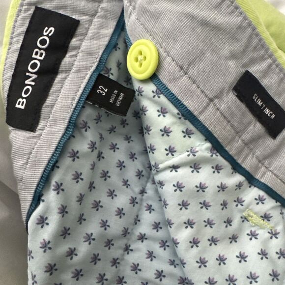 Bonobos Shorts Mens Casual Golf Preppy  Waist 32/7” Inseam - Picture 2 of 2